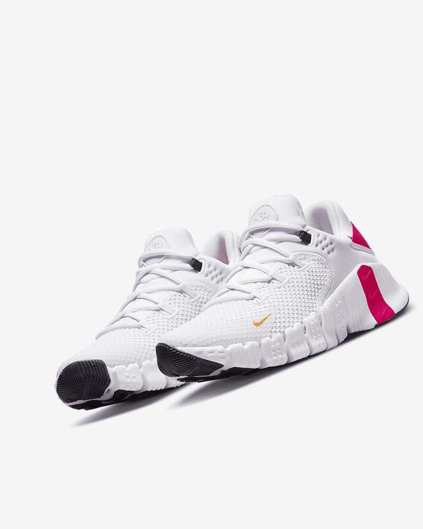 Nike Free Metcon 4 Treningssko Dame Rosa Hvite Dyp Gul | NO2738