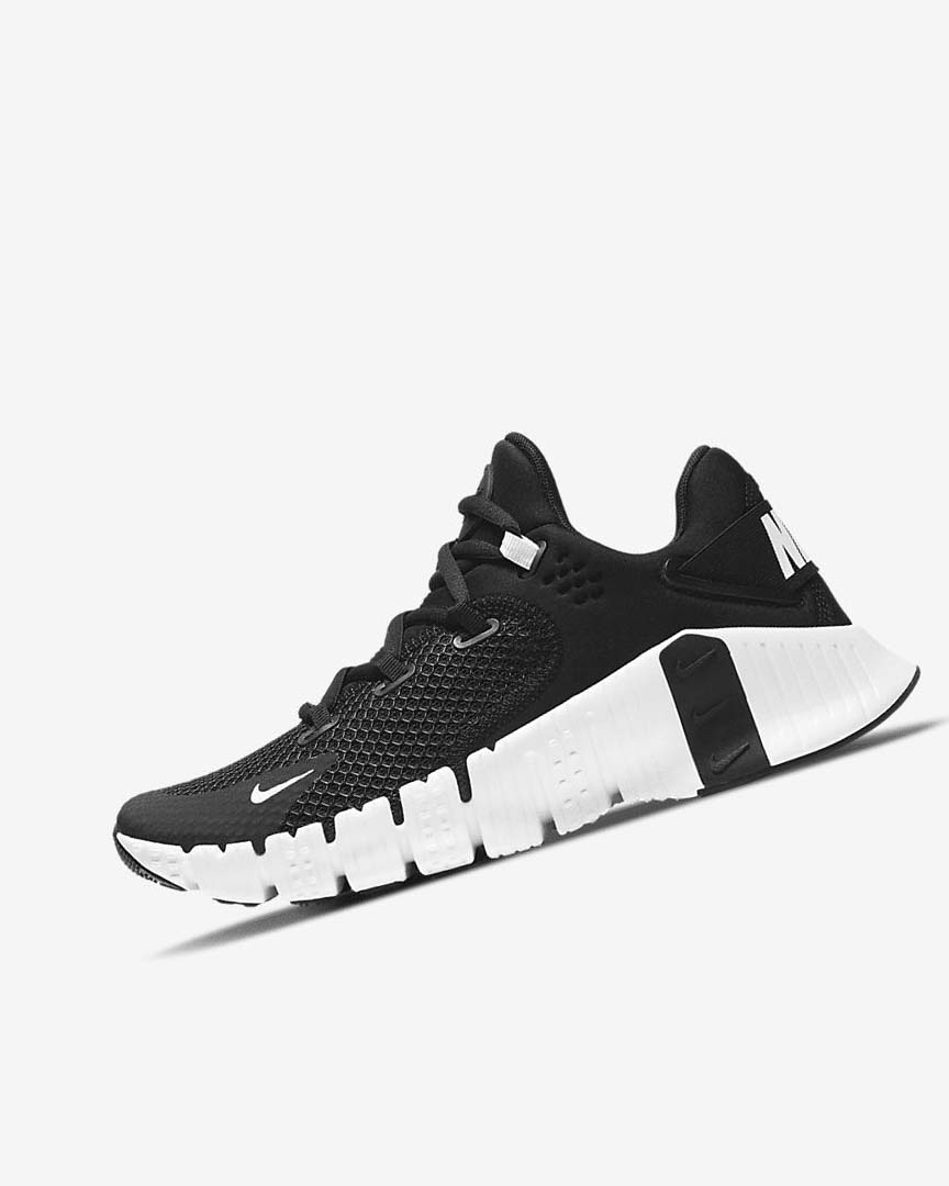 Nike Free Metcon 4 Treningssko Dame Svarte Svarte Hvite | NO2263