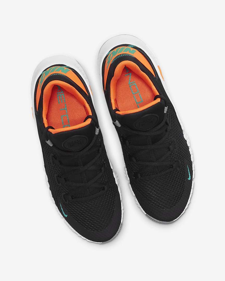 Nike Free Metcon 4 Treningssko Dame Svarte Oransje Hvite Turkis | NO4785