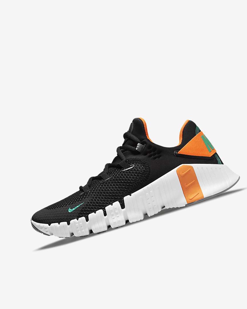 Nike Free Metcon 4 Treningssko Dame Svarte Oransje Hvite Turkis | NO4785