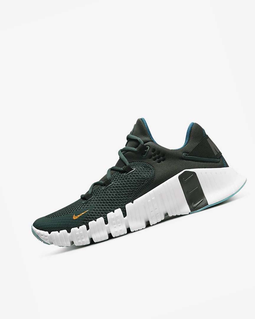 Nike Free Metcon 4 Treningssko Herre Grønn Svarte Hvite | NO2970