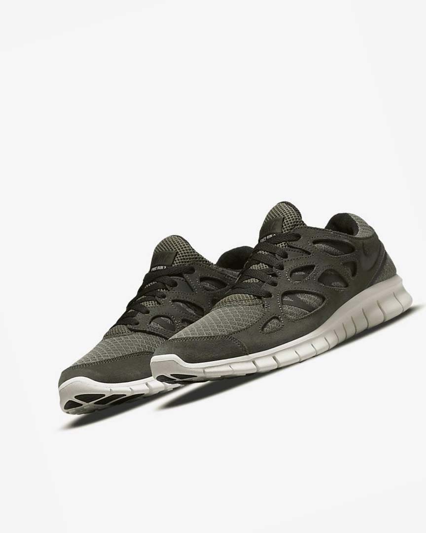 Nike Free Run 2 Løpesko Herre Olivengrønne Svarte | NO4980