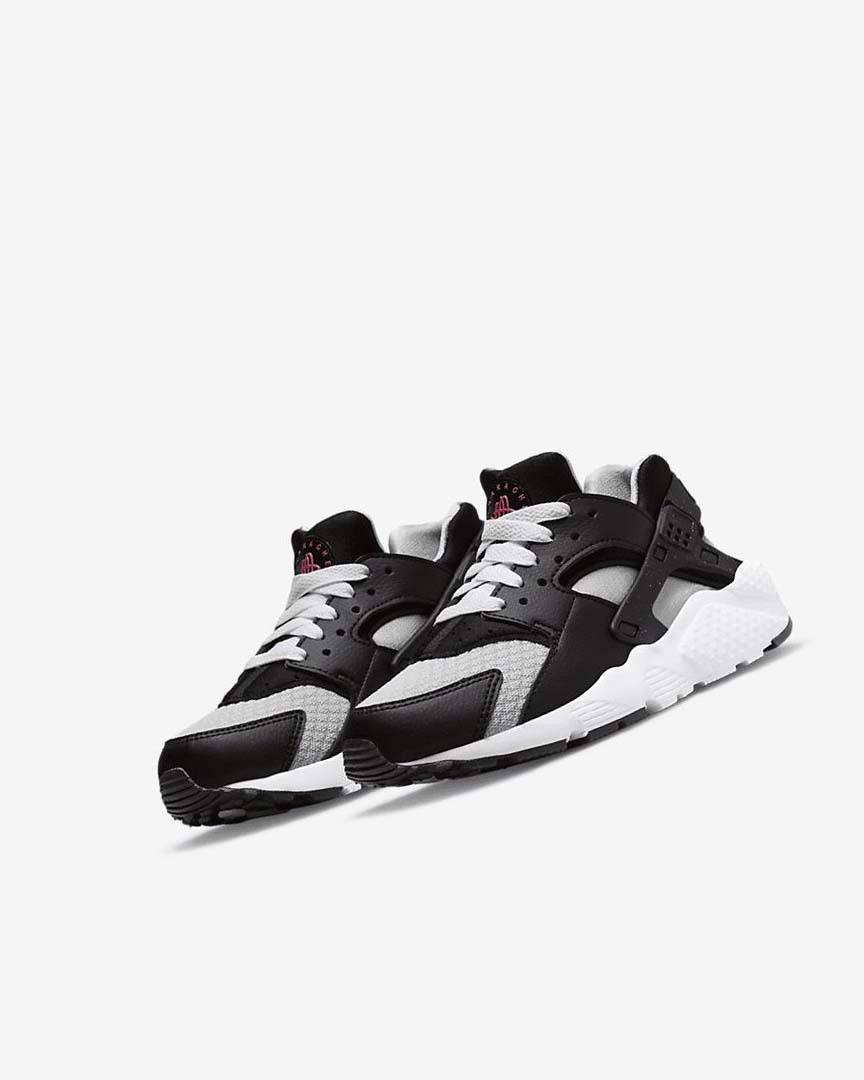 Nike Huarache Run Sko Gutt Svarte Grå Hvite Rød | NO5401