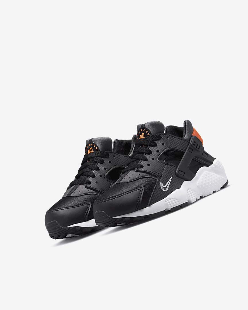 Nike Huarache Run Sko Gutt Svarte Oransje Grå Hvite | NO5542