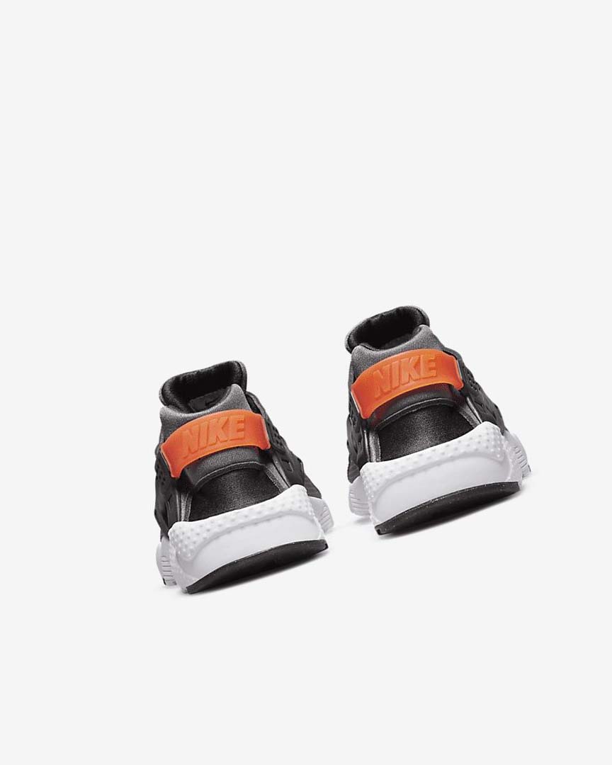 Nike Huarache Run Sko Gutt Svarte Oransje Grå Hvite | NO5542