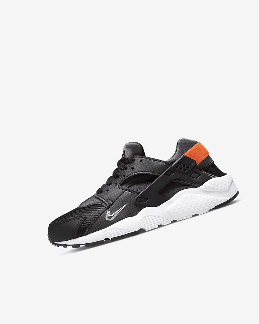 Nike Huarache Run Sko Gutt Svarte Oransje Grå Hvite | NO5542