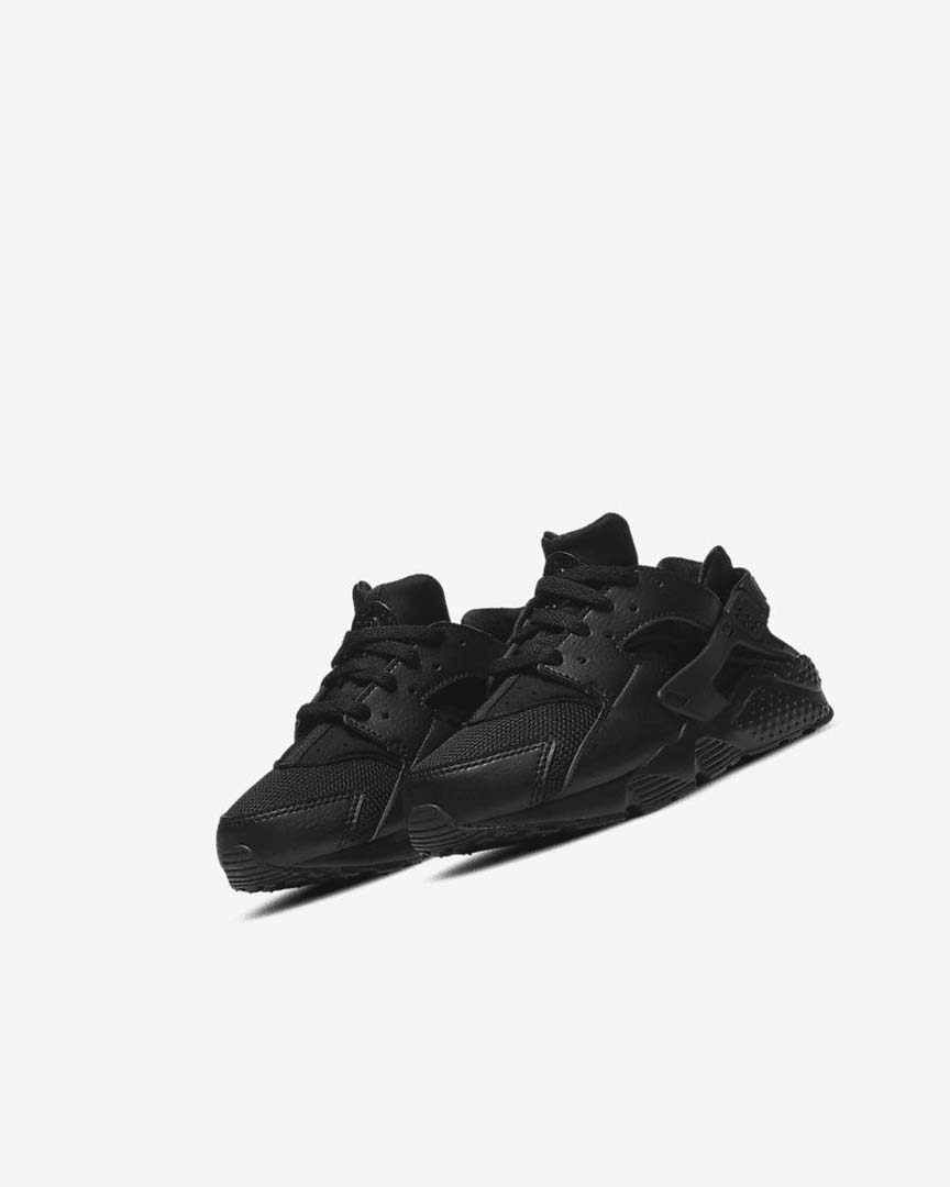 Nike Huarache Run Sko Gutt Svarte Svarte Svarte | NO2924