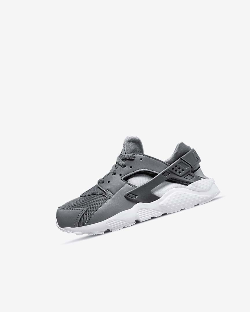 Nike Huarache Run Sko Jente Grå Grå Hvite Grå | NO5592