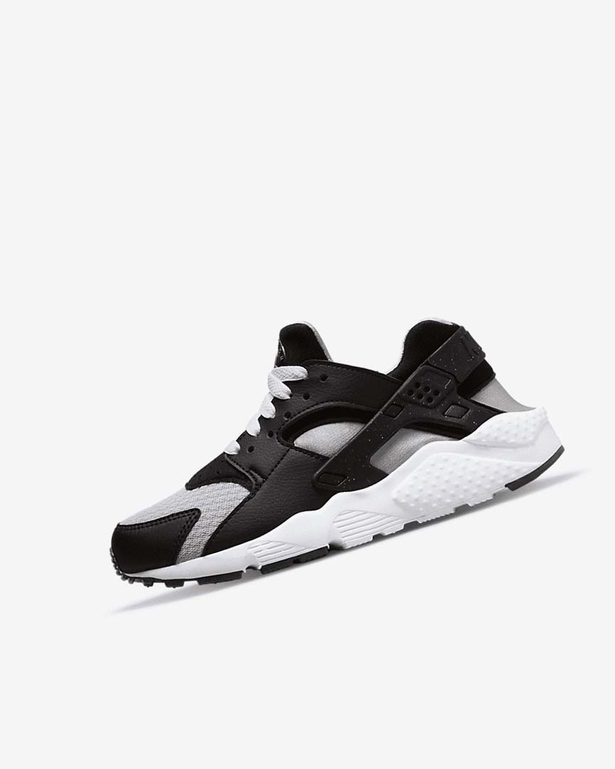 Nike Huarache Run Sko Jente Svarte Grå Hvite Rød | NO5274