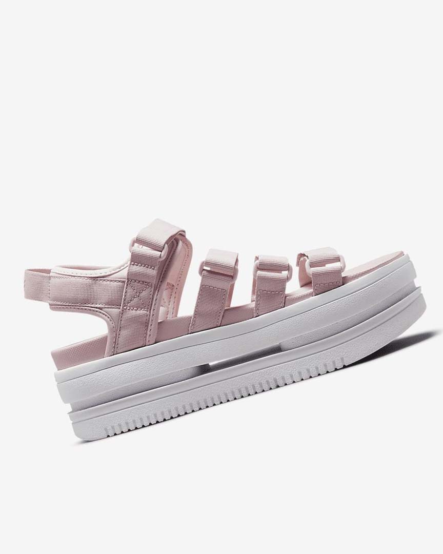 Nike Icon Classic Sandaler Dame Rosa Rosa Hvite | NO5337