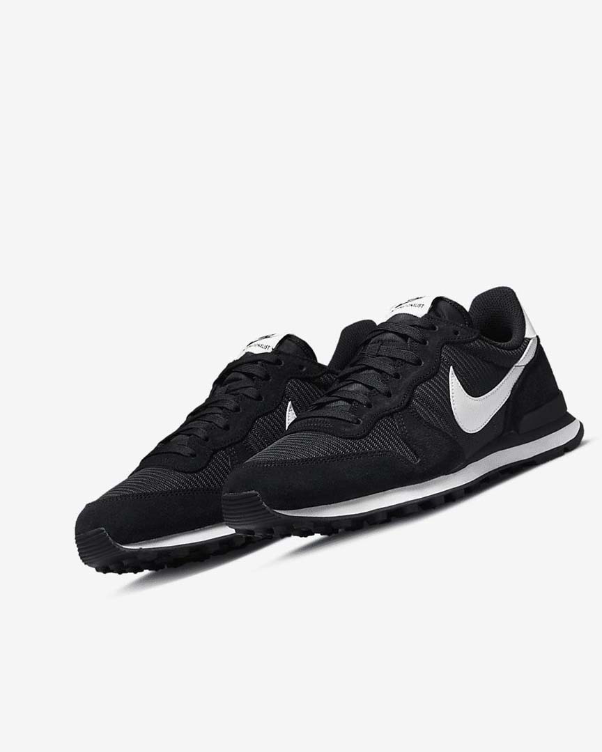 Nike Internationalist Joggesko Dame Svarte Mørke Grå Hvite | NO4843