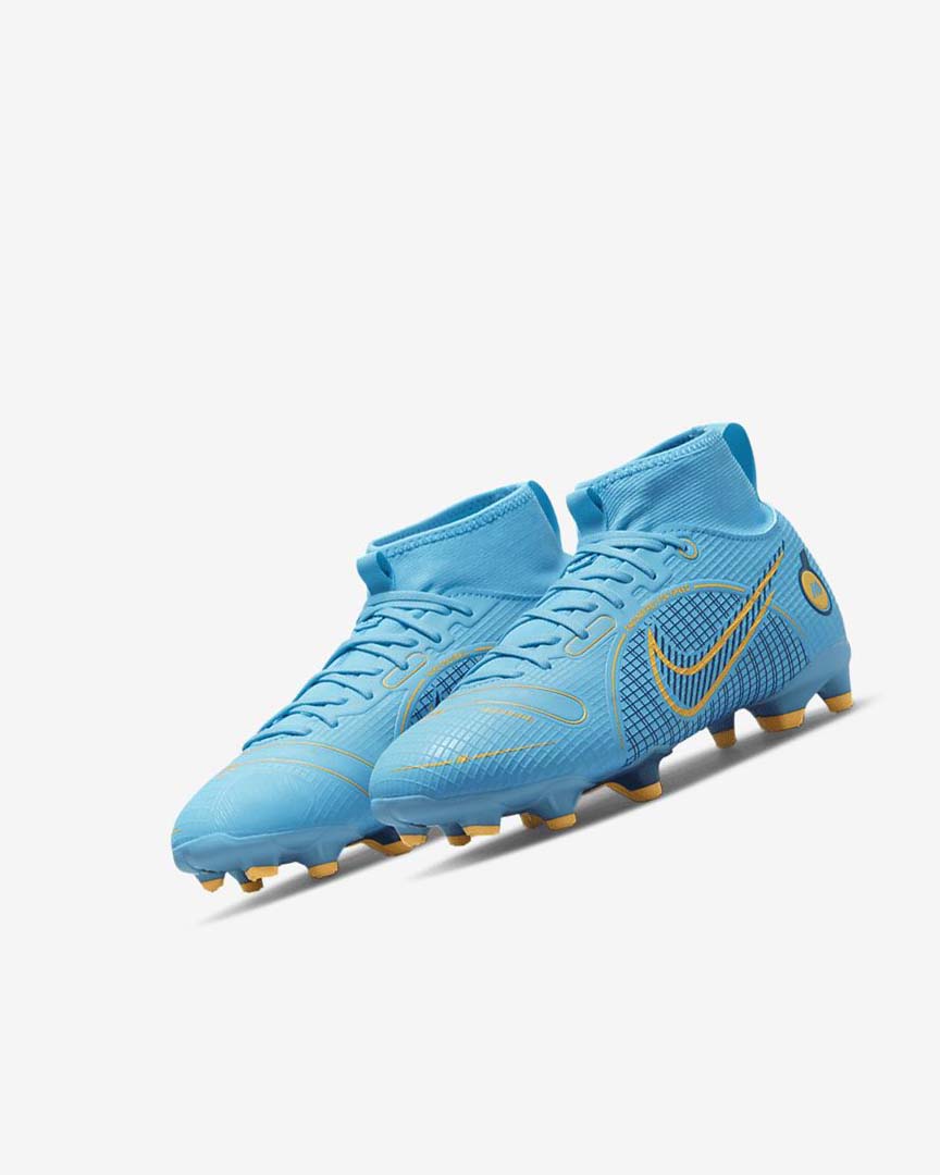 Nike Jr. Mercurial Superfly 8 Academy MG Fotballsko Jente Blå Oransje | NO2929