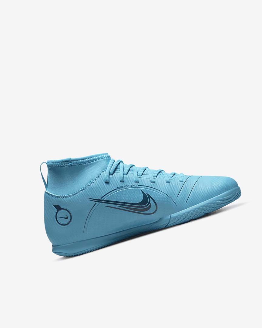 Nike Jr. Mercurial Superfly 8 Club IC Fotballsko Gutt Blå Oransje | NO3129