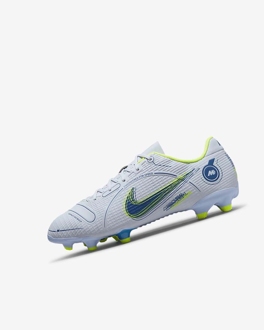 Nike Jr. Mercurial Vapor 14 Academy MG Fotballsko Jente Grå Lyse Blå Blå Blå | NO4784