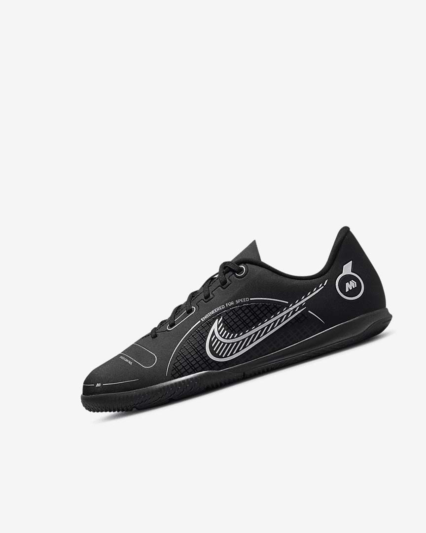 Nike Jr. Mercurial Vapor 14 Club IC Fotballsko Jente Svarte Grå Metal Sølv | NO2733