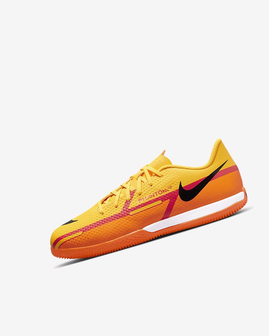 Nike Jr. Phantom GT2 Academy IC Fotballsko Gutt Oransje Oransje Lyse Rød Svarte | NO2903