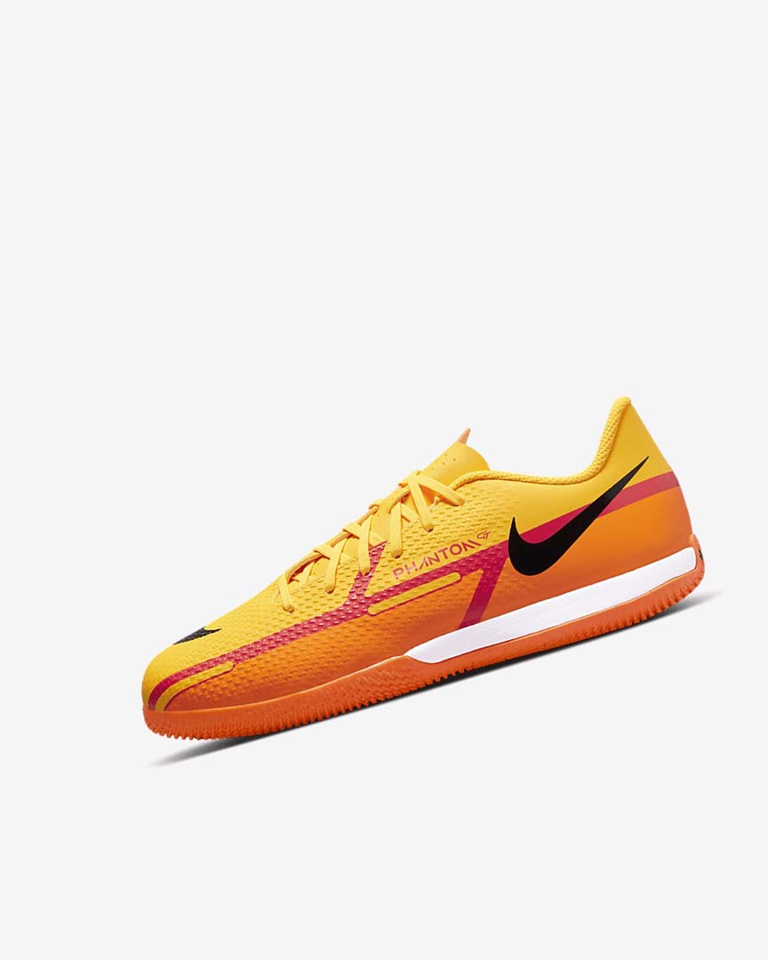 Nike Jr. Phantom GT2 Academy IC Fotballsko Jente Oransje Oransje Lyse Rød Svarte | NO5242