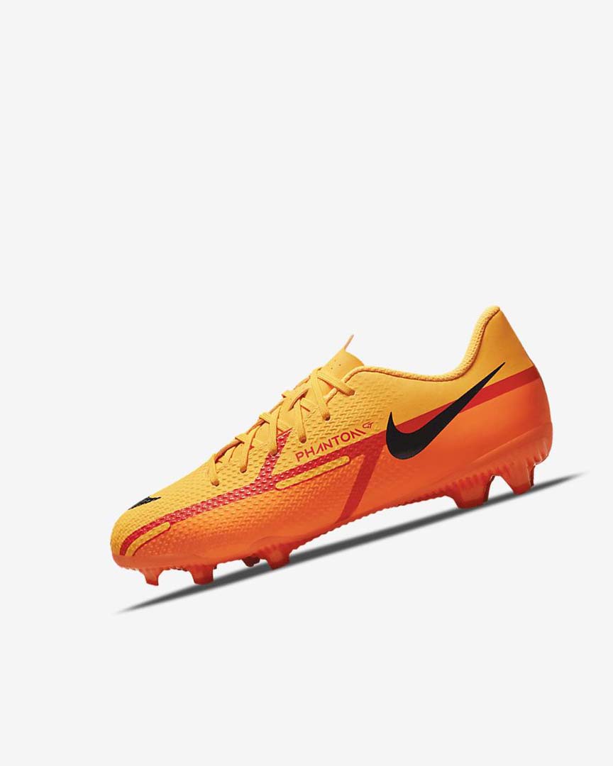 Nike Jr. Phantom GT2 Academy MG Fotballsko Gutt Oransje Oransje Lyse Rød Svarte | NO4896