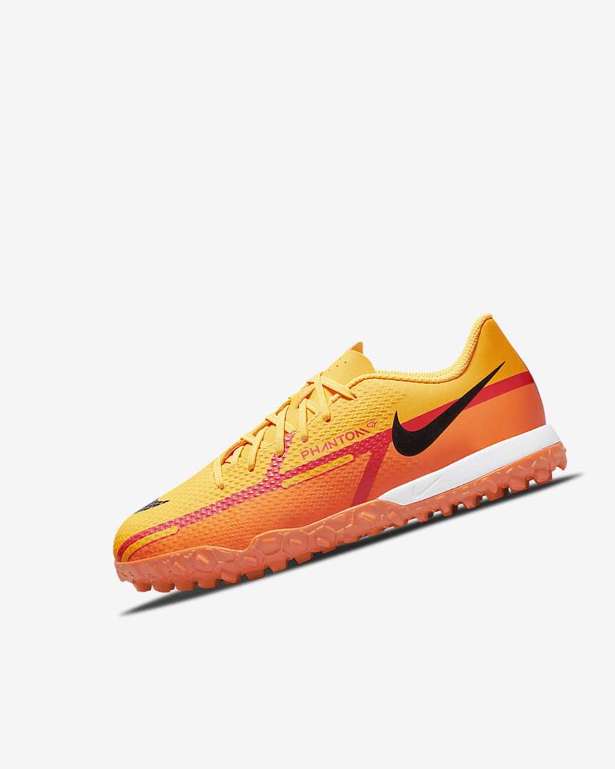 Nike Jr. Phantom GT2 Academy TF Fotballsko Gutt Oransje Oransje Lyse Rød Svarte | NO5286