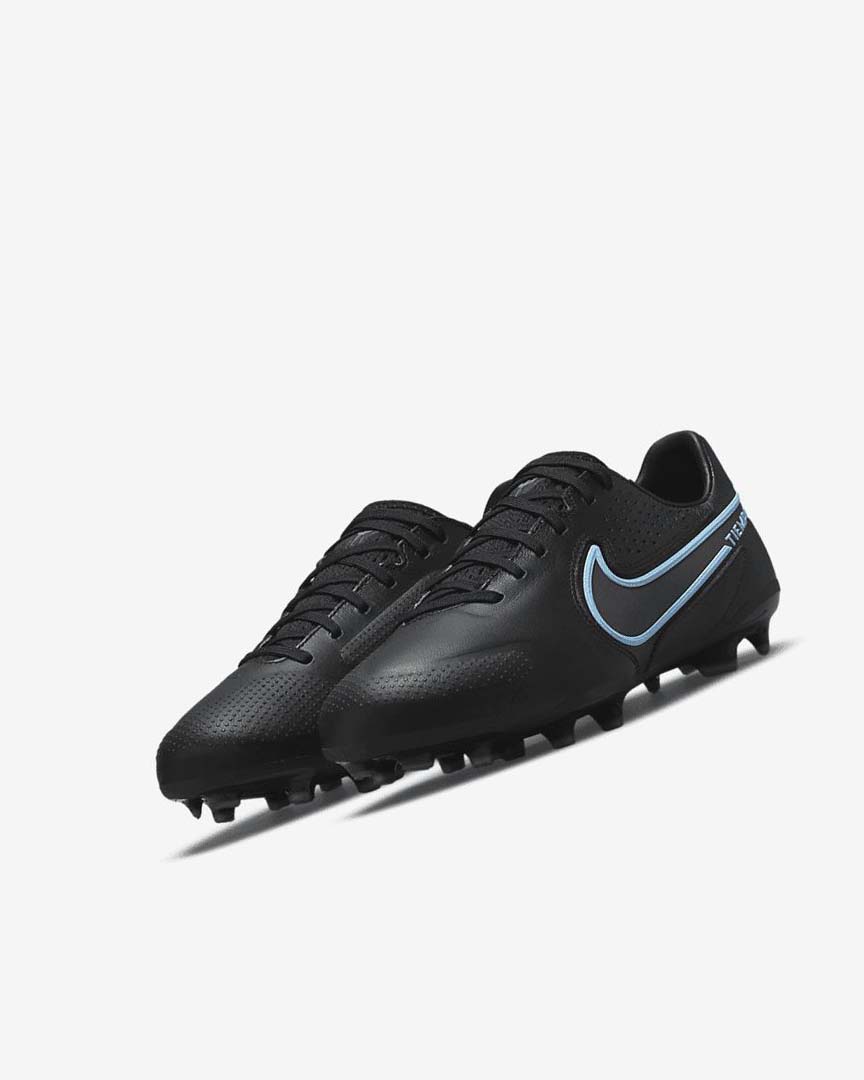 Nike Jr. Tiempo Legend 9 Pro FG Fotballsko Gutt Svarte Grå Svarte | NO2728