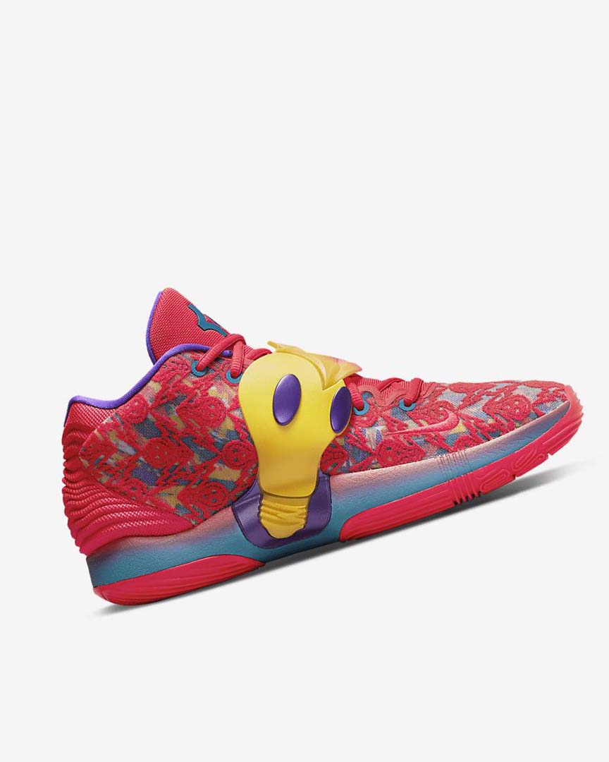 Nike KD14 Basketsko Dame Rød Gul Lilla Grønn | NO2969