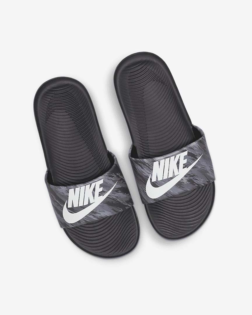 Nike Kawa SE Badesandaler Gutt Svarte Svarte Platina | NO2308