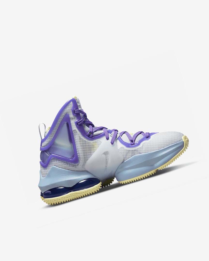 Nike LeBron 19 Basketsko Gutt Blå Lilla | NO2887