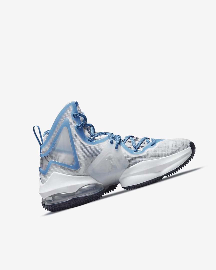 Nike LeBron 19 Basketsko Jente Hvite Blå Blå | NO5256