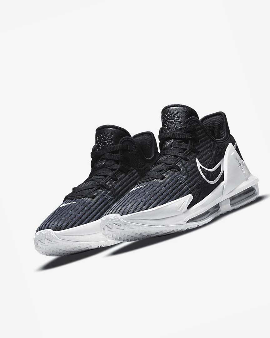 Nike LeBron Witness 6 Basketsko Herre Svarte Mørke Obsidian Hvite | NO2380