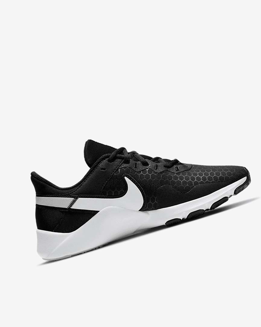 Nike Legend Essential 2 Treningssko Dame Svarte Platina Hvite | NO4709