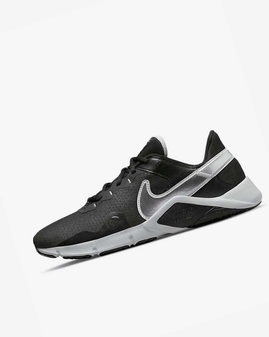 Nike Legend Essential 2 Treningssko Herre Svarte Metal Sølv Metal Grå | NO3179