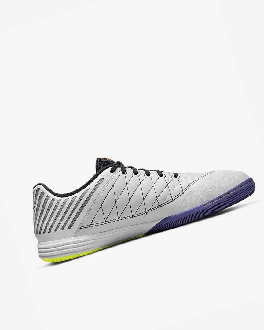 Nike Lunar Gato II IC Fotballsko Herre Hvite Dyp Gul Svarte | NO2366