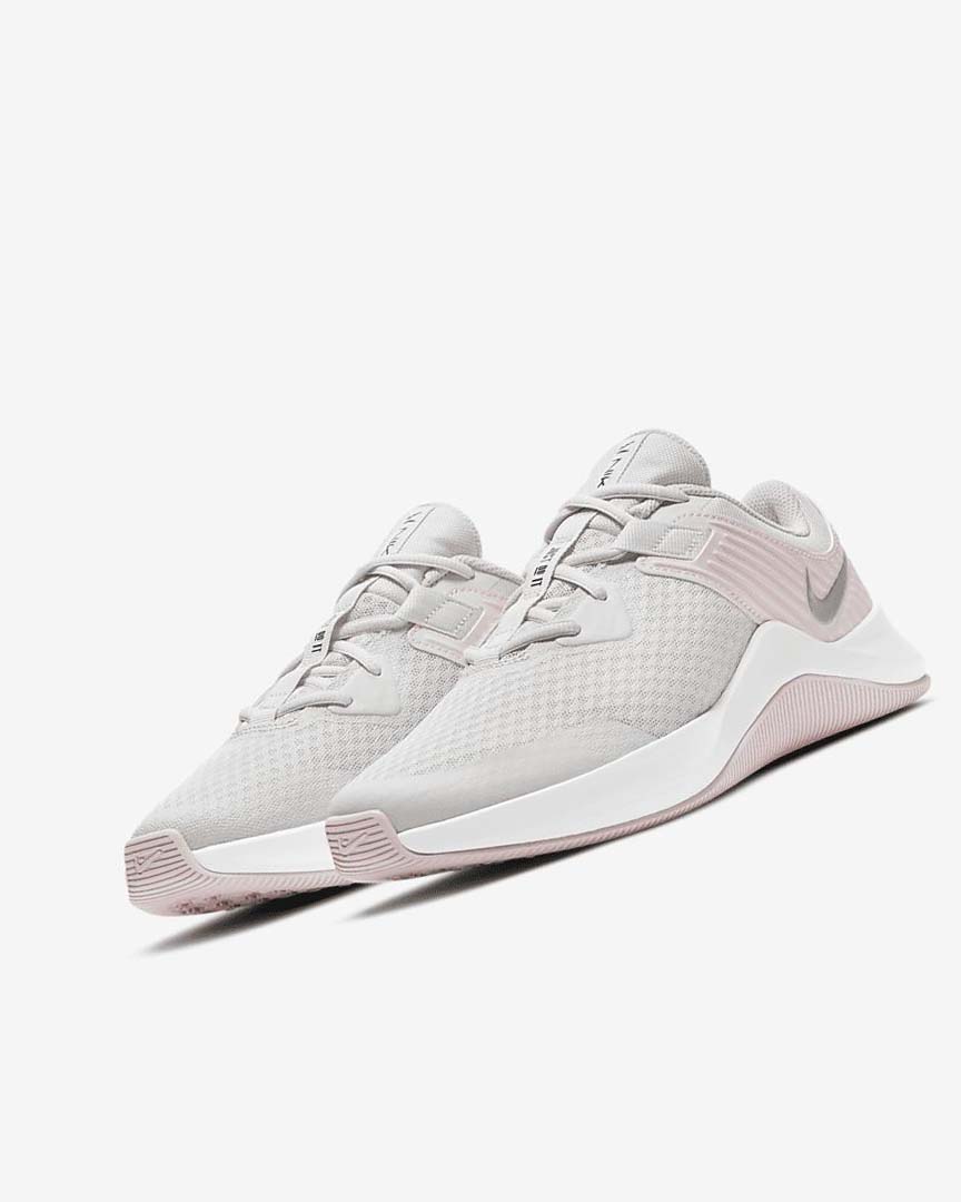 Nike MC Trainer Treningssko Dame Platina Rosa Hvite Metal Sølv | NO4567