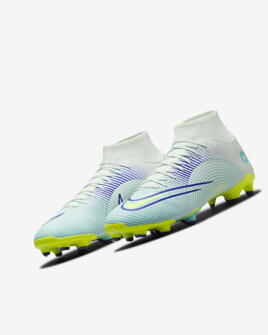 Nike Mercurial Dream Speed Superfly 8 Academy MG Fotballsko Dame Grønn Lilla Grønn | NO5089