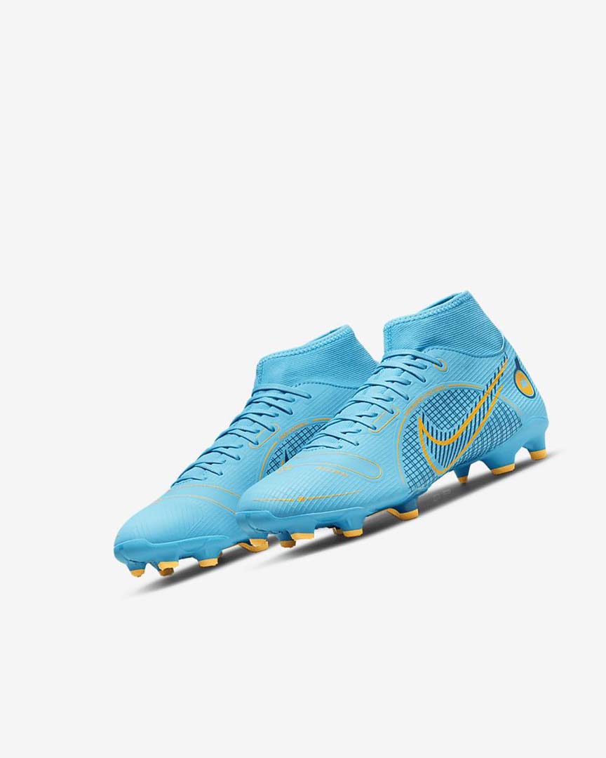 Nike Mercurial Superfly 8 Academy MG Fotballsko Dame Blå Oransje | NO4632