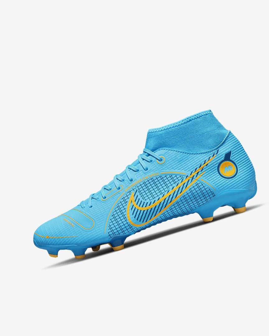 Nike Mercurial Superfly 8 Academy MG Fotballsko Dame Blå Oransje | NO4632