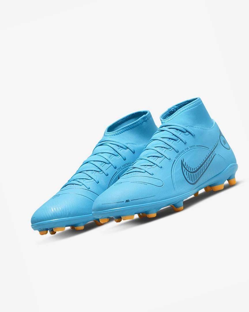 Nike Mercurial Superfly 8 Club MG Fotballsko Herre Blå Oransje | NO4827