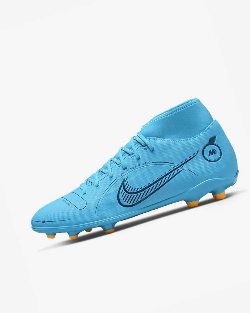 Nike Mercurial Superfly 8 Club MG Fotballsko Herre Blå Oransje | NO4827