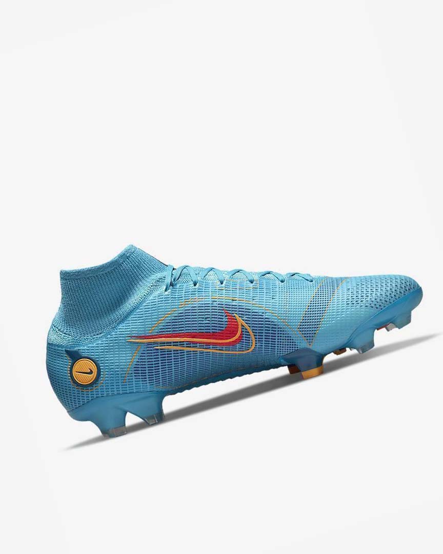 Nike Mercurial Superfly 8 Elite FG Fotballsko Herre Blå Oransje | NO2794