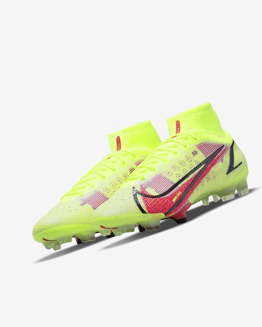 Nike Mercurial Superfly 8 Elite FG Fotballsko Dame Svarte Lyse Rød | NO4908