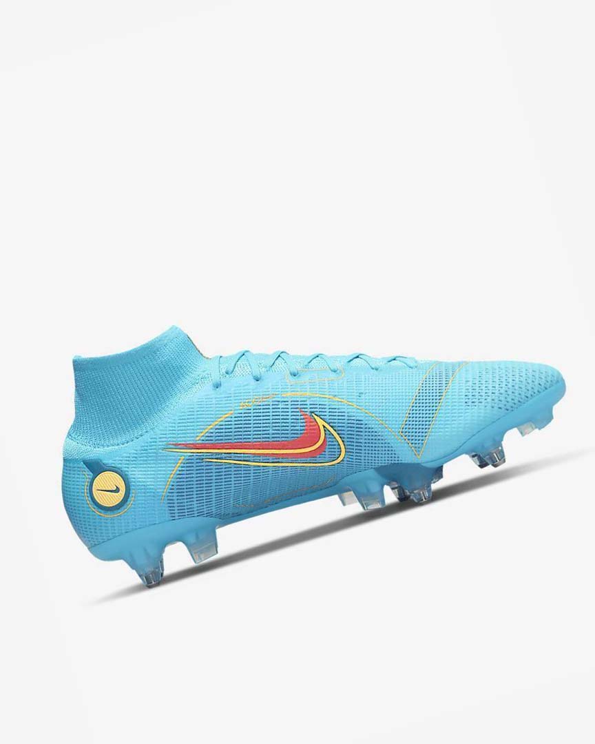 Nike Mercurial Superfly 8 Elite SG-PRO Anti-Clog Traction Fotballsko Herre Blå Oransje | NO5349