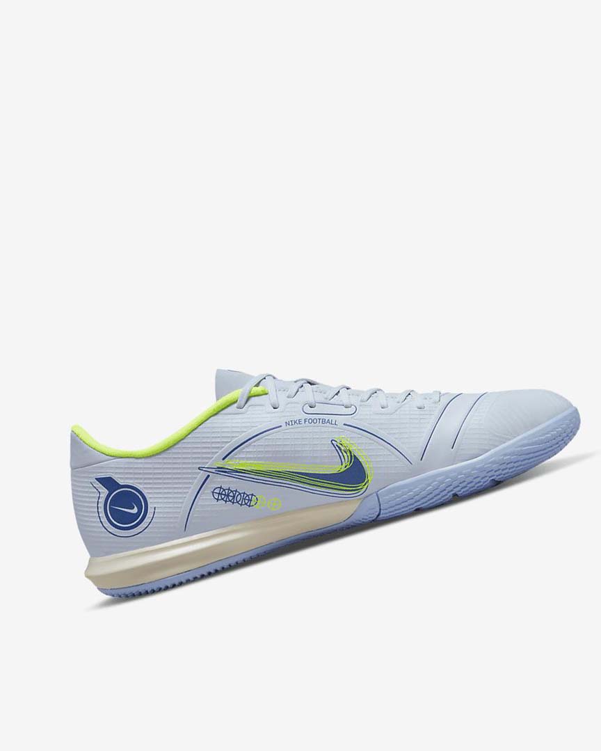 Nike Mercurial Vapor 14 Academy IC Fotballsko Dame Grå Lyse Blå Blå Blå | NO3075