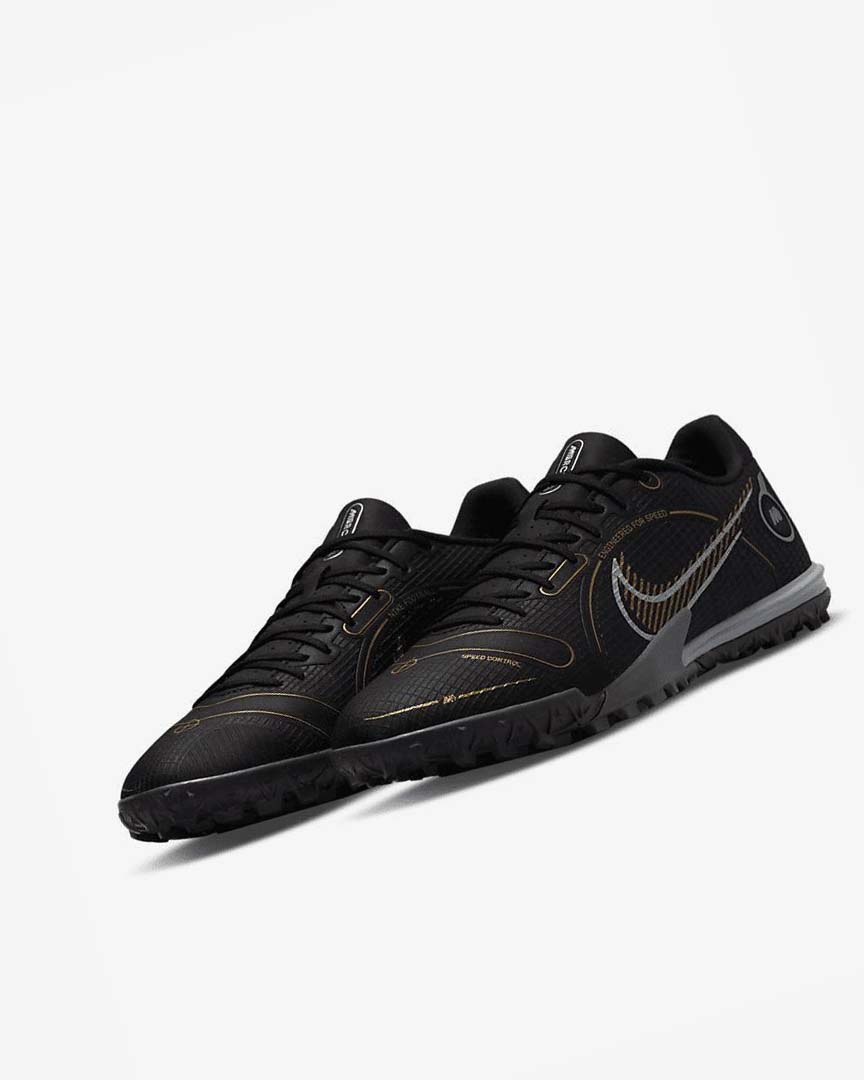 Nike Mercurial Vapor 14 Academy TF Fotballsko Herre Svarte Metal Sølv Grå Metal Gull | NO4673