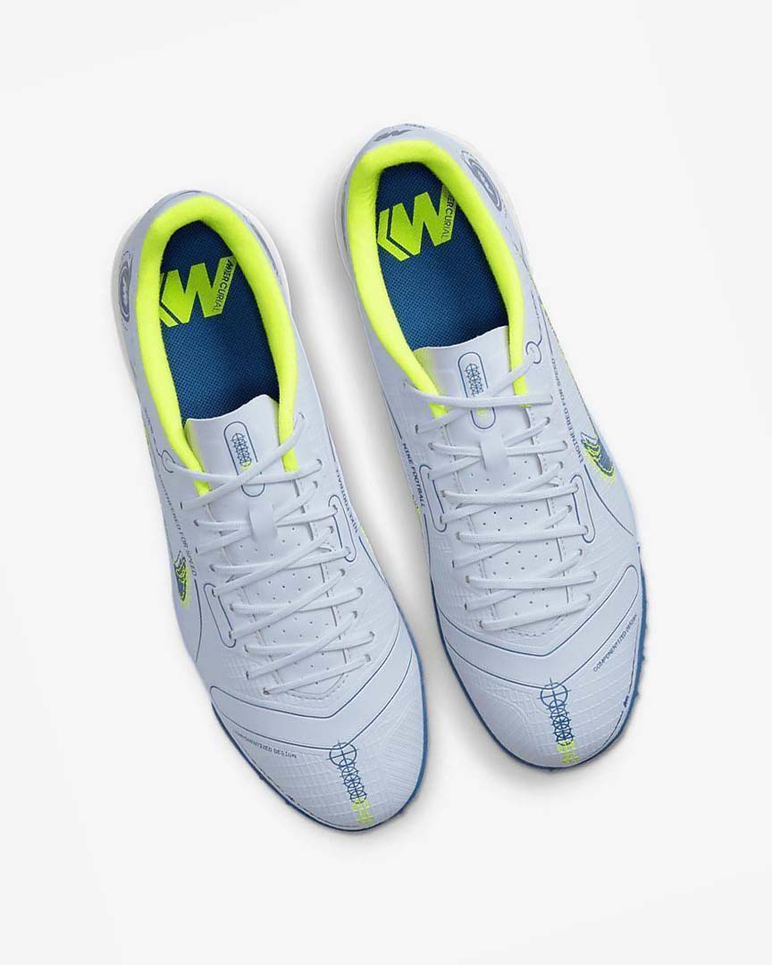 Nike Mercurial Vapor 14 Academy TF Fotballsko Herre Grå Lyse Blå Mørke Blå | NO5342