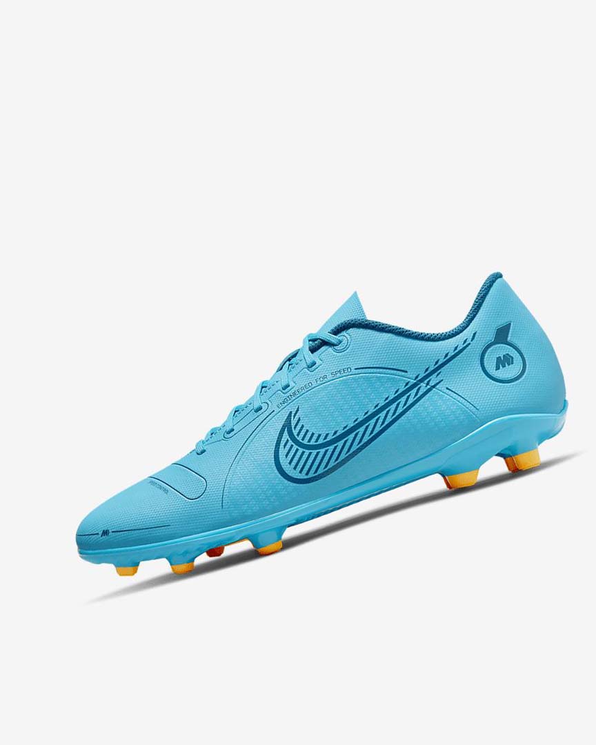 Nike Mercurial Vapor 14 Club MG Fotballsko Dame Blå Oransje | NO2447