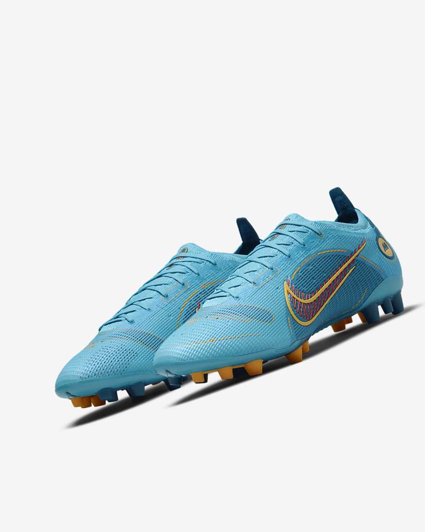 Nike Mercurial Vapor 14 Elite AG Fotballsko Dame Blå Oransje | NO4551