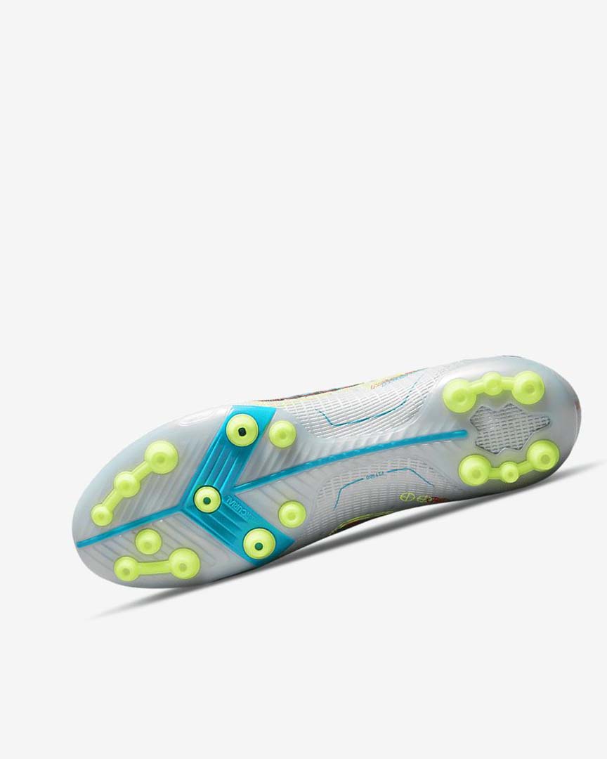 Nike Mercurial Vapor 14 Elite AG Fotballsko Dame Grå Lyse Blå Oransje Blå | NO5419