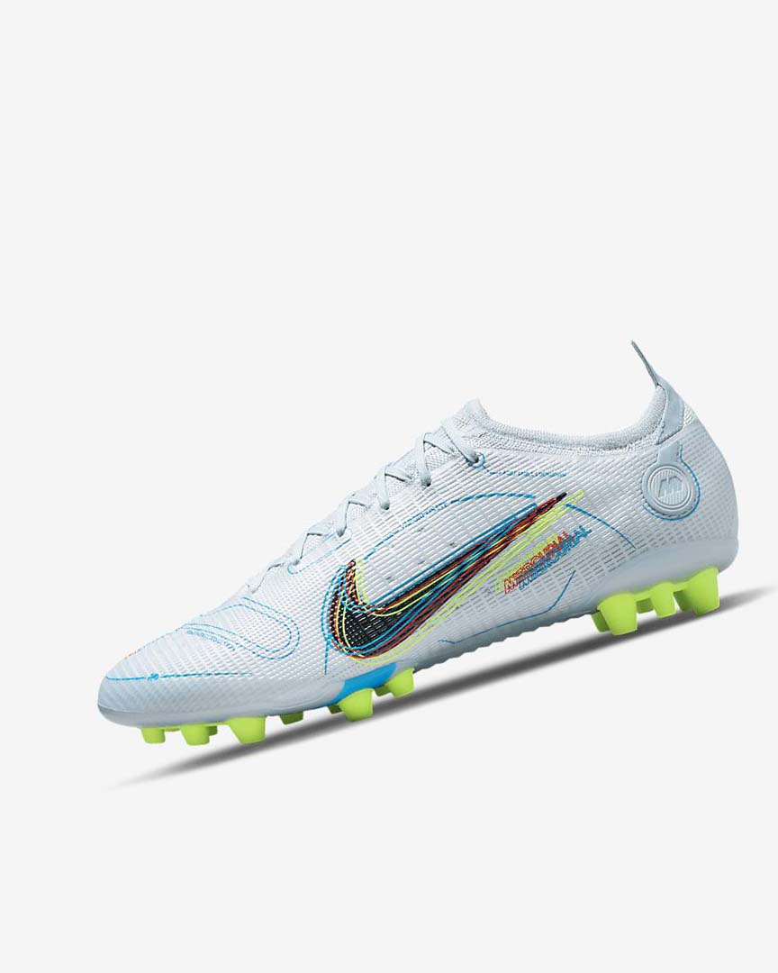 Nike Mercurial Vapor 14 Elite AG Fotballsko Dame Grå Lyse Blå Oransje Blå | NO5419