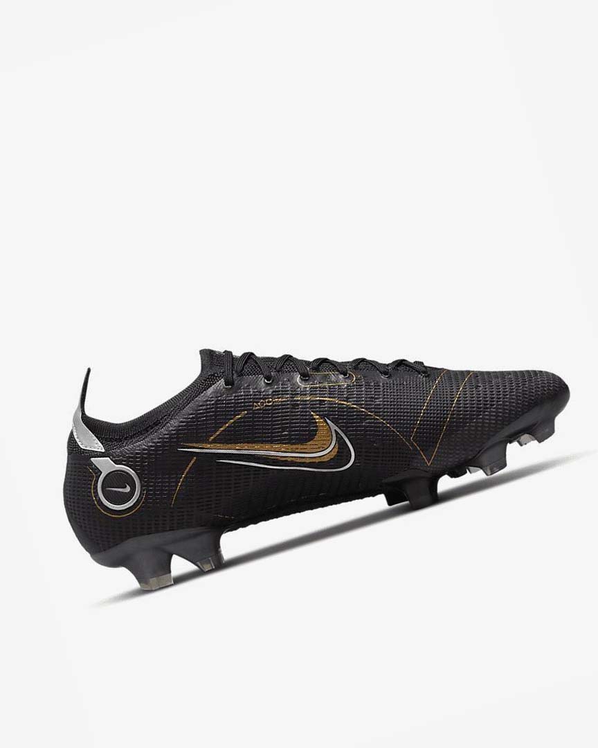 Nike Mercurial Vapor 14 Elite FG Fotballsko Herre Svarte Metal Sølv Grå Metal Gull | NO3137