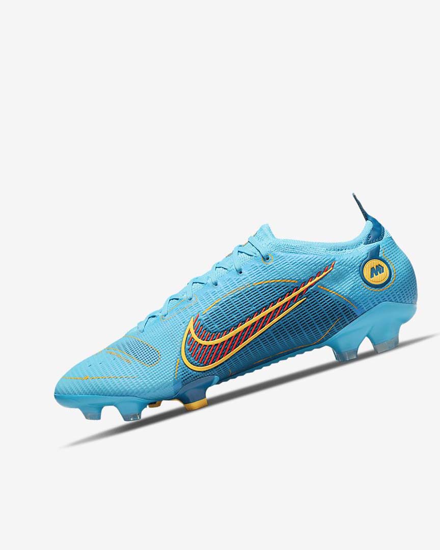 Nike Mercurial Vapor 14 Elite FG Fotballsko Dame Blå Oransje | NO4766